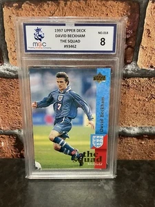 David Beckham Upper Deck 1997 England Rookie RC - #18 - Graded MGC 8 - Bild 1 von 2