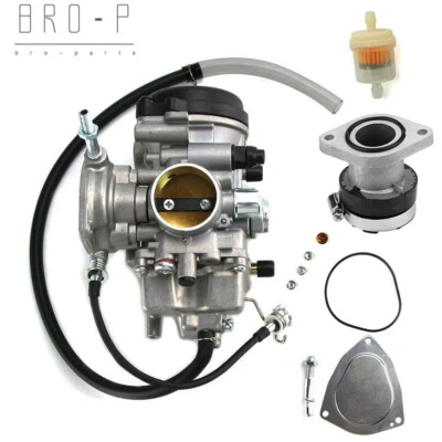 Carburador y colector de admisión 2005-2009 para Yamaha Bruin 250 Big Bear 250 YFM250B Foto 1 de 4