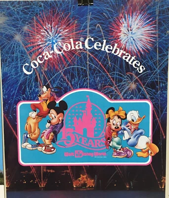 💥BOGO💥   Coca~Cola '87 WALT DISNEY WORLD 15th ANNIVERSARY POSTER 17H x 14W - Image 1 of 4