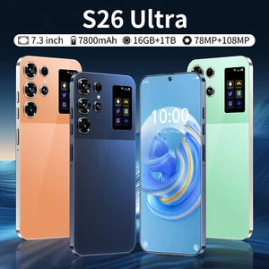S26 Ultra Smartphone Android 13 Global Unlocked 16+1TB 7.3'' 72+108MP Dual SIM - Picture 1 of 23