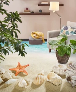 3D Conch Ocean K1230 Floor WallPaper Murals Wallpaper Mural Print Panda 2023 - Picture 1 of 11