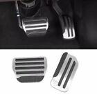 2Pc Steel Gas Brake Pedal Pad Cover Trim Set For Nissan Tiida Maxima Sentra 12 And 