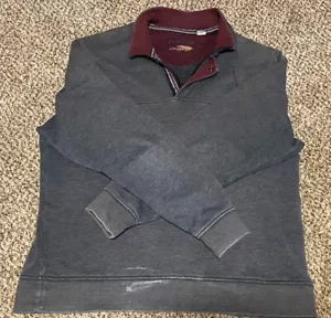 Orvis Sweater Men Large Half Zip Long Sleeve Gray Size XL - Picture 1 of 11