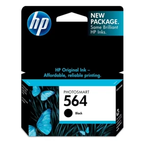 HP 564 Black Original Ink Cartridge, ~250 pages, CB316WN#140 - Picture 1 of 2