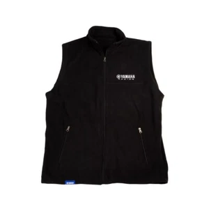 Yamaha New OEM Men's Branded Polyester Black Racing Zip Up Vest, CRP-20VYR-BK-XL - Picture 1 of 1