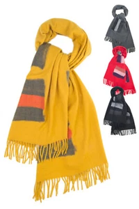 Sciarpa donna alta qualità in viscosa, cashmere e lana maxi diversi colori - Foto 1 di 17