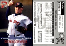 Junior Herndon 2006 Choice Wichita Wranglers #11 Card *AutographDen*
