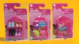 Barbie ๐ (21-pc) Accessories Hand Bags, Shoes, Sunglasses & Necklaces + - Picture 1 of 4