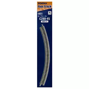 Tomix 1851 Rail Curve / Curve Track C280-45(F) 4pcs - N - Picture 1 of 2