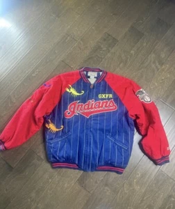 Westside Gunn Gxfr Vintage Cleveland Indians Bomber Jacket Sz XL 1 Of 1 - Picture 1 of 5
