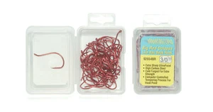 2 Boxes 100 Big Red UltraPoint 3/0 Octopus Assist Live bait Hook - Bild 1 von 2