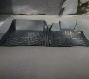 WeatherTech FloorLiner Set for 2009-2013 BMW X5 35d - 1st Row Black Front Used - Bild 1 von 6