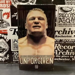 WWE Unforgiven 2002 VHS – Brock Lesnar Cover – WWF Attitude Era Classic RARE - Picture 1 of 7