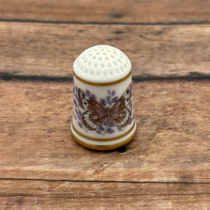 Franklin Porcelain Helen Hall 1979 New Mexico Ridings Satyr Butterfly Thimble - Picture 1 of 9