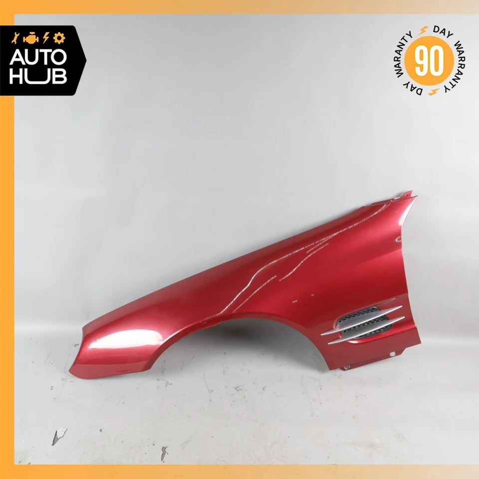 03-08 Guardabarros delantero izquierdo lado del conductor rojo Mercedes R230 SL500 SL55 AMG SL550 Foto 1 de 4