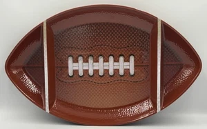 New Melamine Three Section Football Serving Platter Tray - Picture 1 of 3