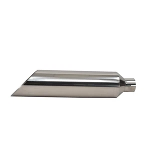 Silberne gerade Auspuffspitze 5"-8" MT032007 - Bild 1 von 6