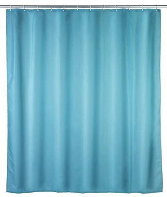Rideau de douche anti-moisissure bleu clair antibactérien lavable Bleu - Bleu... — 第 1/4 张图片