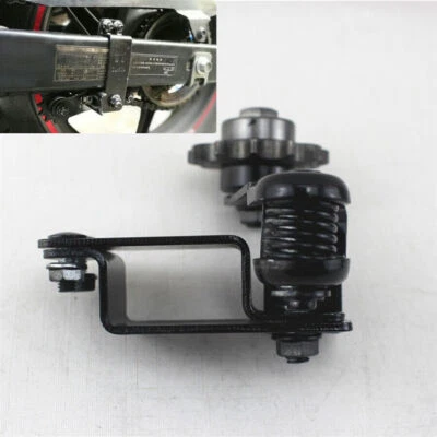 Black Steel Pinion Gear Wheel Chain Tensioner for Motorcycle Square Rear Fork 1x — 第 1/4 张图片