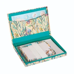 Gifted Stationery Kissing Hares Letter Writing Set Contains Pen, Paper, Envelope - Picture 1 of 4