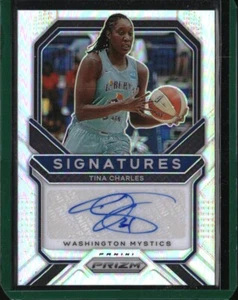 2021 Panini Prizm WNBA Signatures Auto Silver #TCH Tina Charles Mystics - Picture 1 of 2