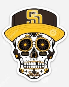 San Diego Padres Sugar Skull STICKER - MLB Premium Vinyl California Tatis - Picture 1 of 1