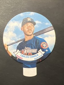 2019 Topps Heritage 1970 Baseball Stars Candy Lids Carlos Correa #13