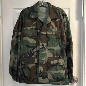 U. S. Army Combat Coat Shirt Woodland Camo BDU Camouflage Small Long - Picture 1 of 5