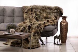 QUEEN SIZE  REAL Finnracoon fur throw,fur comforter,fur blanket, fur rug,decor
