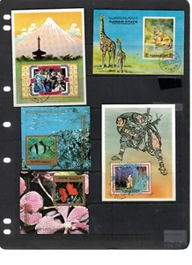 ARAB STATES AJMAN MANAMA MNH 10 SOUVENIR SHEETS MNH - Picture 1 of 2