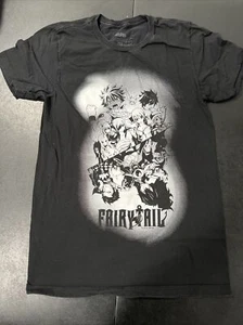 Fairy Tail Mens Black Small Tshirt Anime Manga - Picture 1 of 3