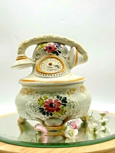 Vintage porcelain Telephone Ornament Box Dish Figurine Large Made in Italy - Picture 1 of 12