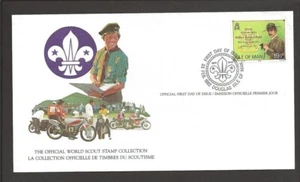 Briefmarkensammlung Isle of Man World Scout 1982 FD Karte - Bild 1 von 2