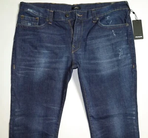 NEW True Religion Jeans W44xL34 in Blue Ricky Relaxed Straight Cotton - Picture 1 of 13