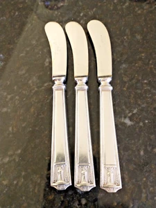 Vtg Holmes & Edwards 1923 Art Deco "Century" Pattern Silver Plated Spreaders (3) - Picture 1 of 3