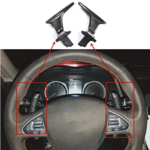 For infiniti Q50 2014-2020 Carbon Fiber Shift paddle knobs 2pcs replacement - Imagen 1 de 6