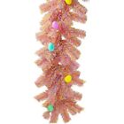 6FT Pink Purple Yellow Easter Themed Christmas Brush Garland Tinsel