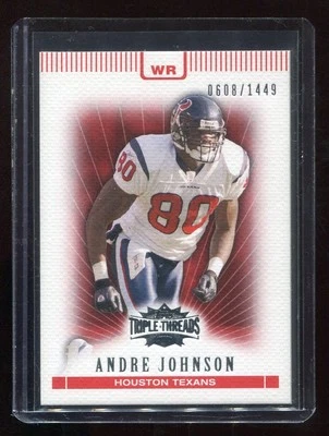 2007 Topps Triple Threads #62 Andre Johnson (Houston Texans) #d 0608/1449 - Image 1 of 2