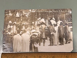 1909 King Wamba Carnival Toledo Ohio real photo renaissance medieval fair - Picture 1 of 1
