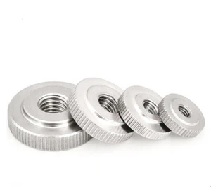 M3-M10 Thin Type Knurled Thumb Nut 304 Stainless Steel Hand Grip Turn Knob - Picture 1 of 12