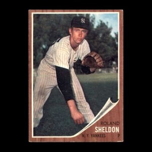Roland Sheldon 1962 Topps New York Yankees #185 Vintage Set Filler!