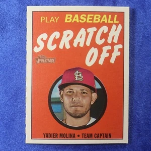 2019 Topps Heritage #7: Yadier Molina [Scratch Off] (INS-168) - Picture 1 of 1