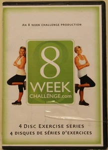 8 Week Challenge 4 DVD set beginner boot camp pilates core yoga flow workout - Bild 1 von 5