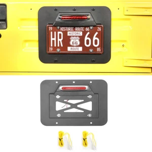 Tailgate Vent License Plate Relocation w/ 3rd Brake Light for Wrangler JEEP TJ - Picture 1 of 12