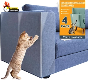 4 Pack Cat Scratch Furniture Protector, Cat Scratching Protection from Cat Claws - Picture 1 of 12