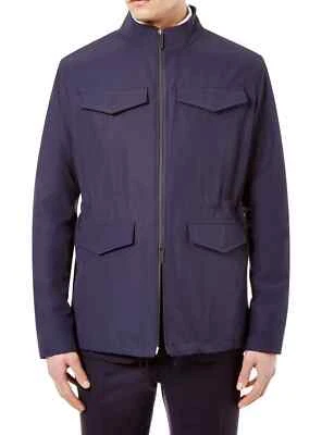 New Hardy Amies Pocket Field Technical Cotton Navy Jacket UK M RRP £540 BNWT - Image 1 of 4