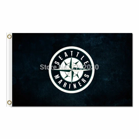 Seattle Mariners Flag 3x5ft Banner Polyester Baseball WorldSeries mariners001 Cover