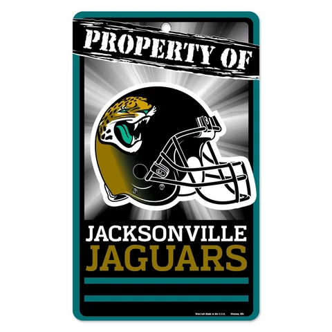 JACKSONVILLE JAGUARS "PROPERTY OF" SIGN DURABLE POSTER INDOOR OR OUTDOOR USE Cover