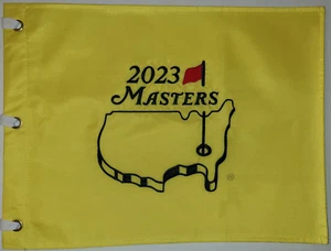 2023 Yellow Tournament Golf Pin embroidered Flag Masters Augusta National - Picture 1 of 3