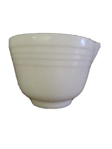 Vintage Milchglas Rührschüssel 20er Jahre Antik Teig Kochen Opalisierend mit Lippe  - Bild 1 von 4